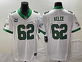 Men's Philadelphia Eagles #62 Jason Kelce White 2023 F.U.S.E. Vapor Untouchable With C Patch Stitched Football Jersey,baseball caps,new era cap wholesale,wholesale hats
